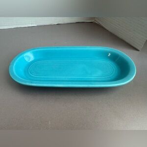 Turquoise vintage fiesta utility tray